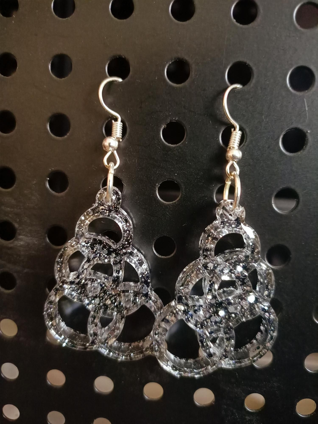Boucles d&#039;oreilles paillettes 