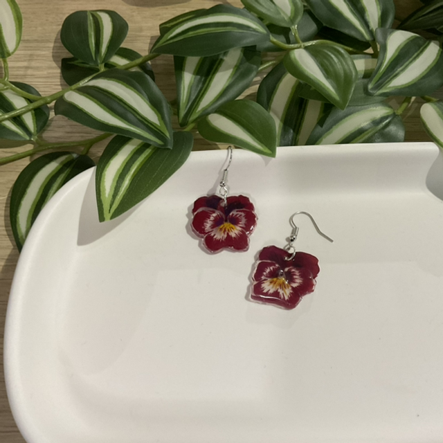 Blumen: Ohrhaken #0610