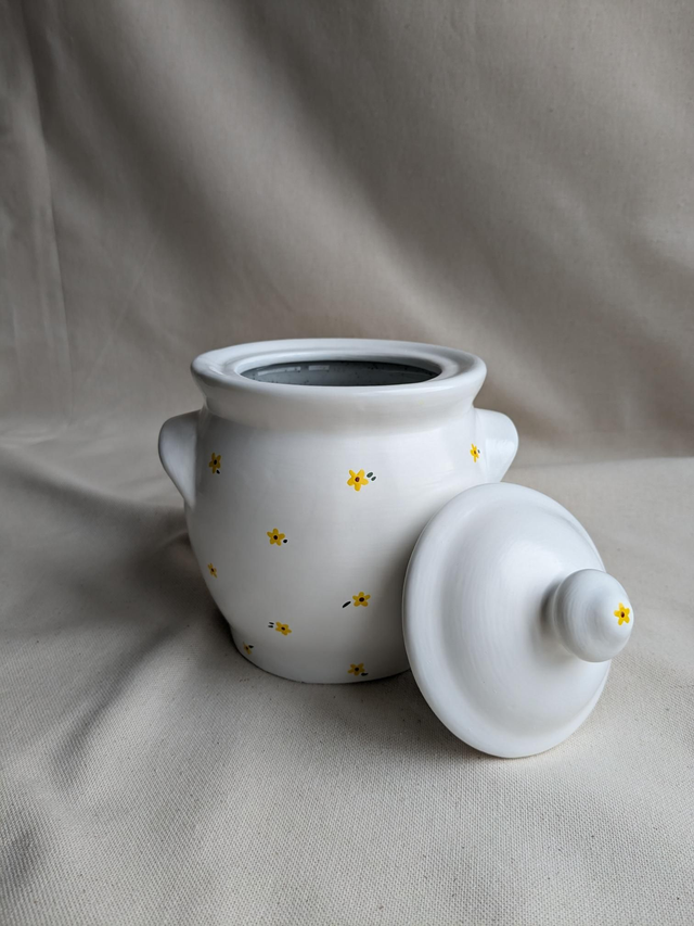 Pot Charles - fleurs jaunes