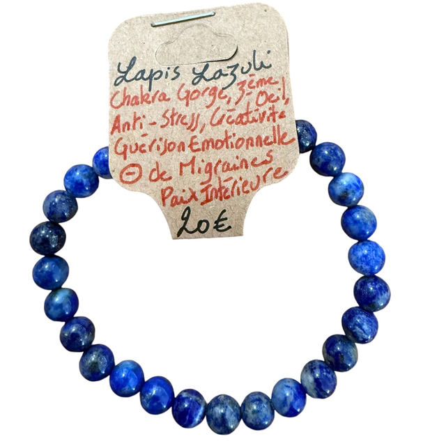 Bracelet Lapis Lazuli ~ 6 mm