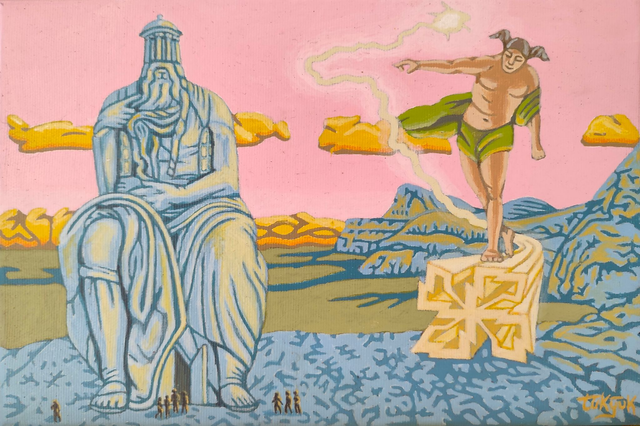 Kaplica Mojżesza, 20x30 akryl płótno 2022