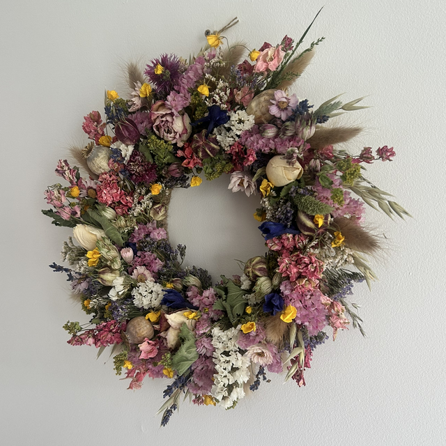 Bespoke - Full moon dried flower wreaths (various sizes) £30 - £90 
