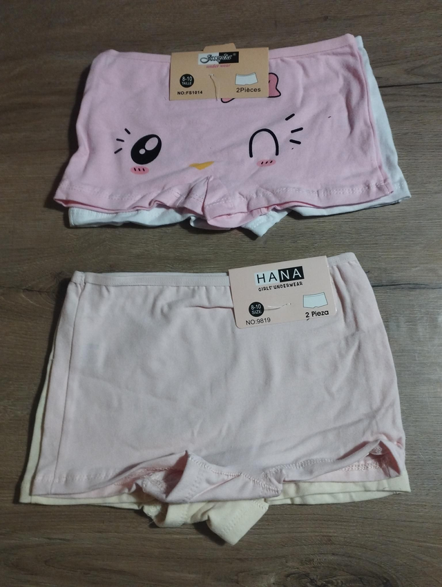 Lot de 4 shortys filles taille 8 ans coton 