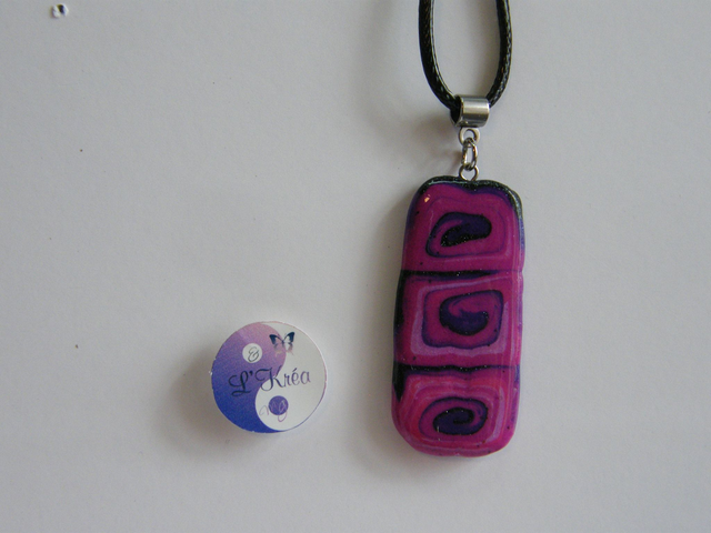 Rectangle Rose/Violet/Noir pailleté