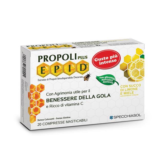 **Natur Tanya-Specchiasol EPID Propolis cmúľacie tablety s citrónovou príchuťou – 20 ks