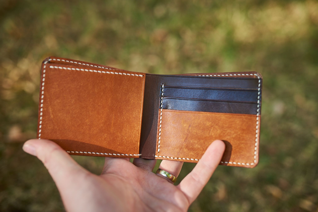 Pánska peňaženka Korheľ  #3 - Čokoláda & Mexico Almond