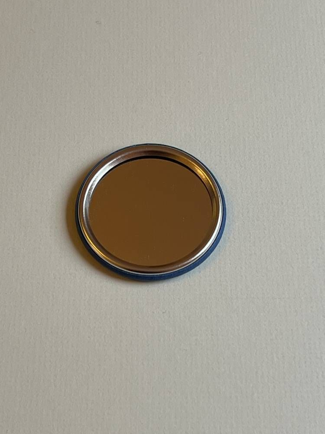 Miroir malicieux en cyanotype - "It's a perfect day to be happy"