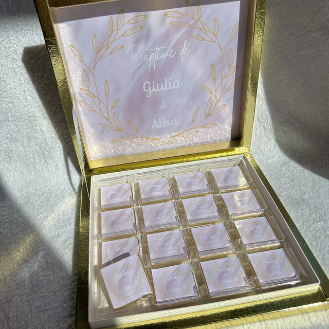 Boîte de chocolats - Baptême