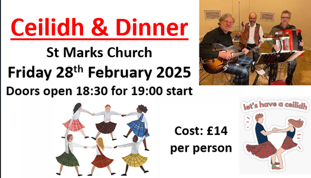 Tickets to Ceilidh &amp; Dinner 28 Feb 2025