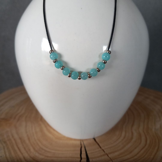Collier en Amazonite