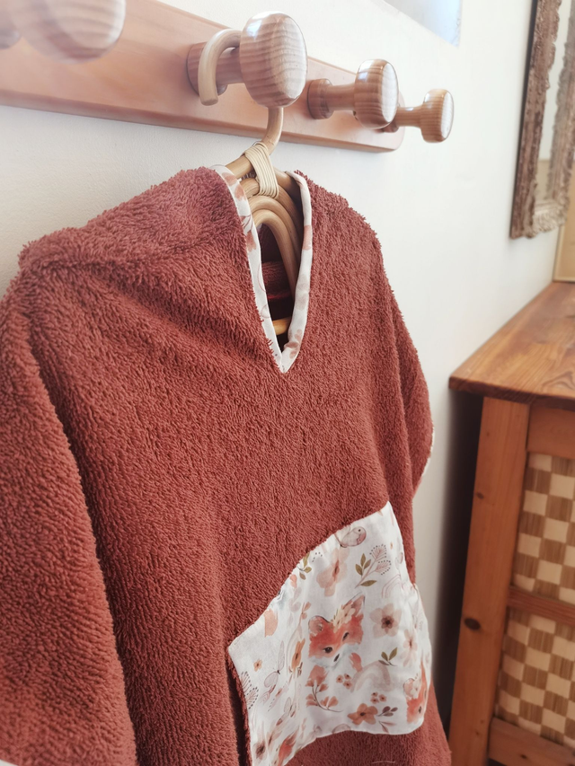 Poncho de bain Moka Terracotta 