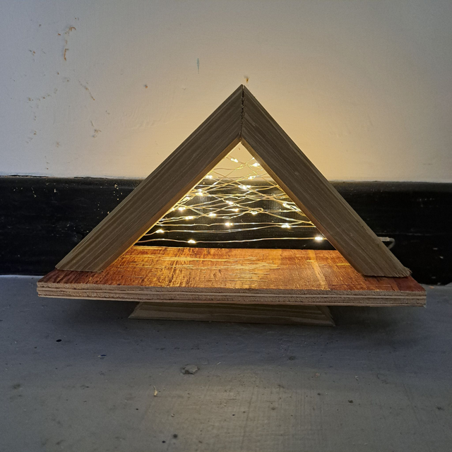 Light Up Wooden Christmas Tree