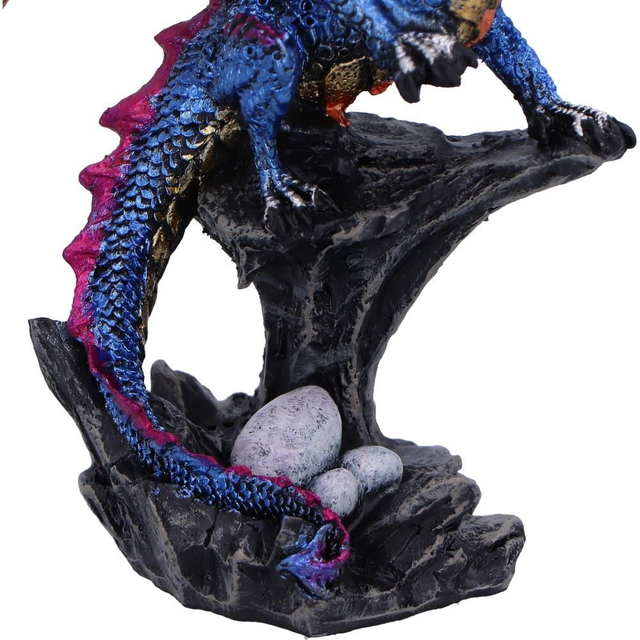 Den Defender (Blue) Guardian Dragon Figurine