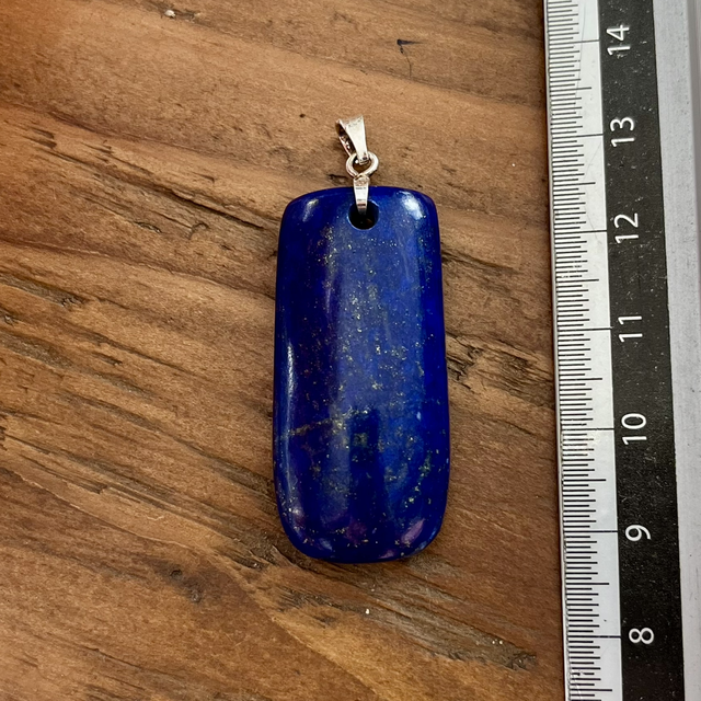 Pendentif en Lapis-Lazuli et bélière argent