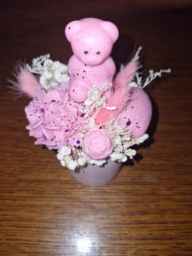 Le pot de fleur ourson 