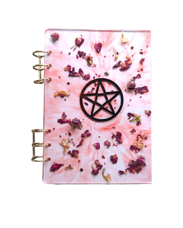 Carnet Pentagramme Rose et Jasmin