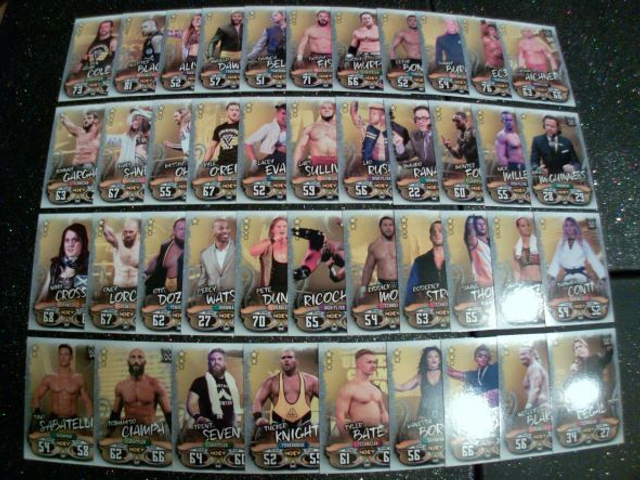 NXT Slam Attax Live Original Trading Card Full Set 198 To 239