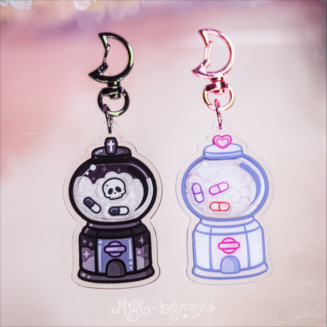 Porte-clé Shaker Distributeur à Bonbons yamikawaii