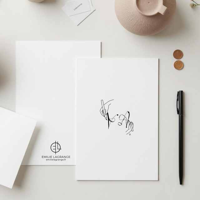 "Leçon" Carte postale - 2025