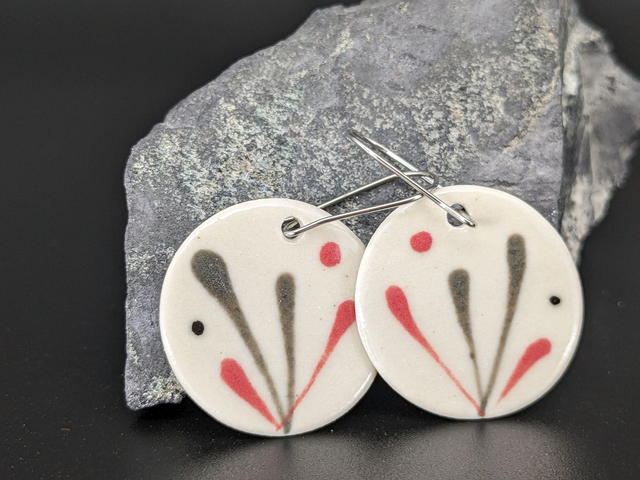 Boucles d'oreilles en céramique