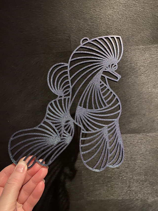 3D - Poodle English Puppy Galaxy Nebulae