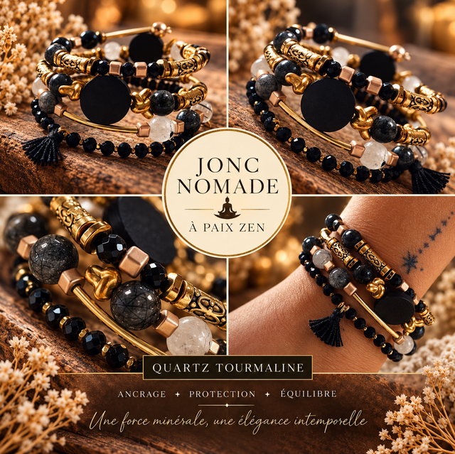 Jonc NOMADE Quartz Tourmaline