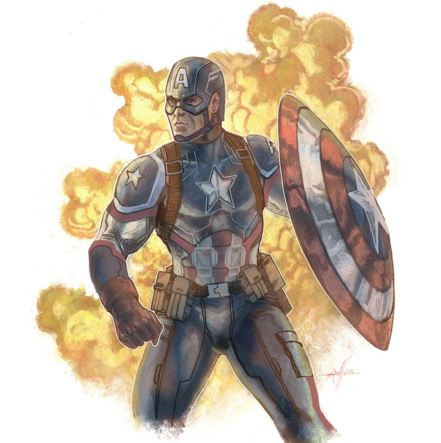 Stampa Piccola Cap. America