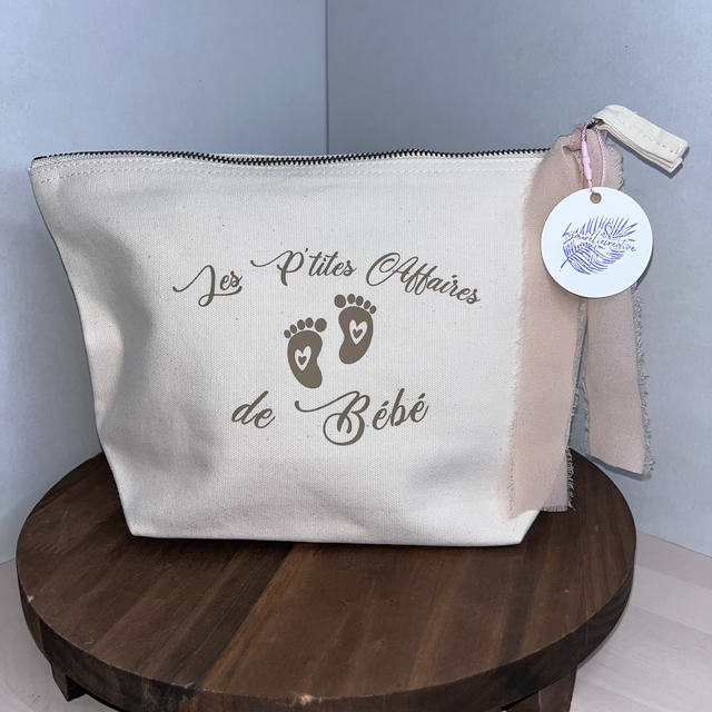 TROUSSE POCHETTE  COULEUR LIN 