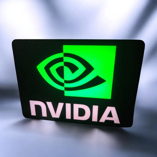  Lampe 3D NVIDIA LED - La puissance du gaming et de l’innovation en lumière !
