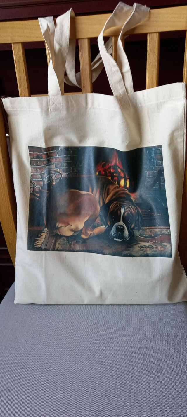 Boxer Dog Tote Bag