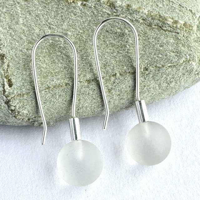 Frosted Rock Crystal Drops 