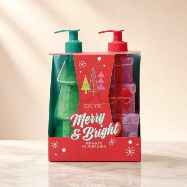 Technic Merry &amp; Bright Hand Wash Duo 2pcs Gift Set | Christmas Hand Care