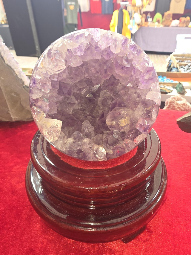 Amethyst geode sphere