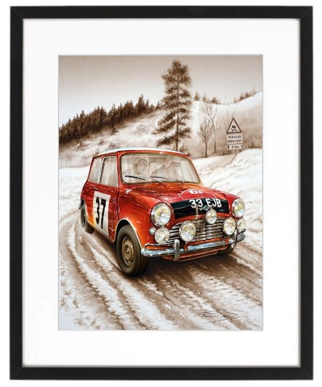 Mini Cooper S - Monte Carlo - Framed Print