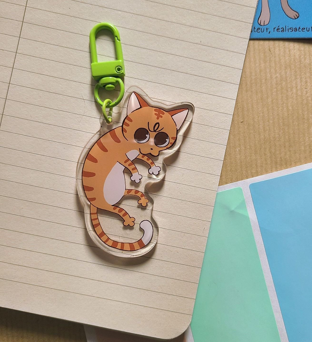 Keychain - Orange cat