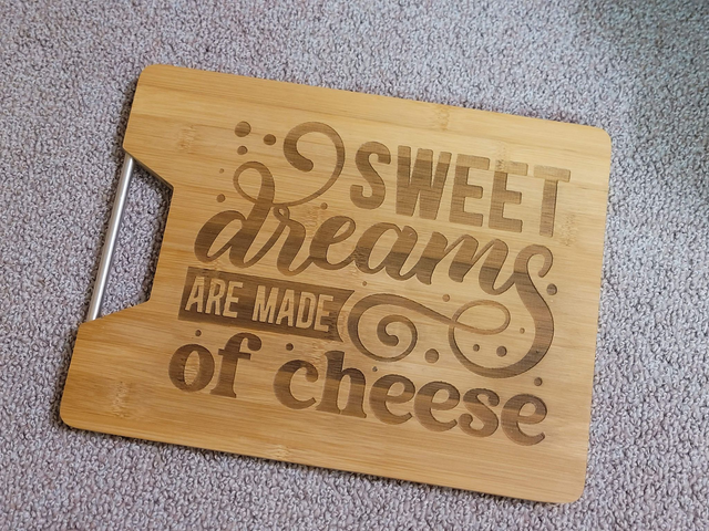 Snijplank gegraveerd