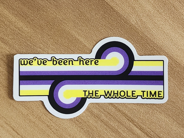 Clearance! - Game Changer "We've been here the whole time" Pride removable vinyl sticker
