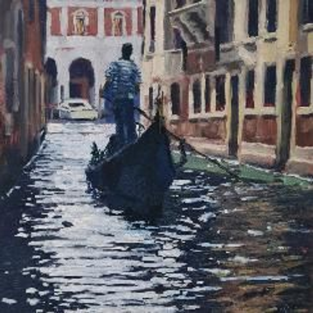 Print 'Towards the Grand Canal' 20 x 20cms