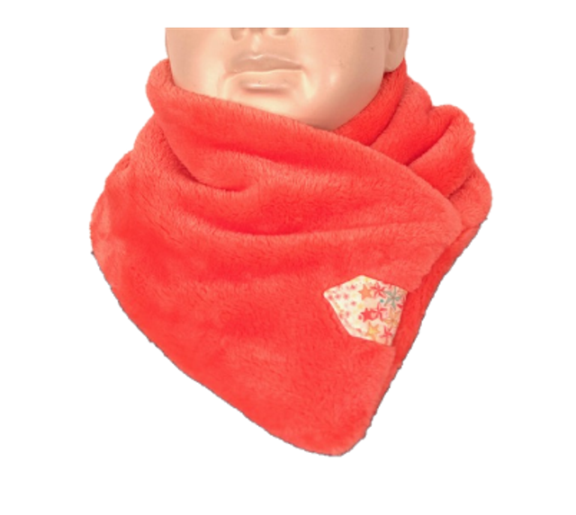 Cache cou doudou enfant Corail Taille unique 