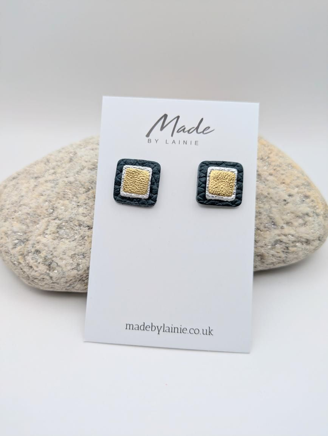 Mosaic Stud Earrings (2)