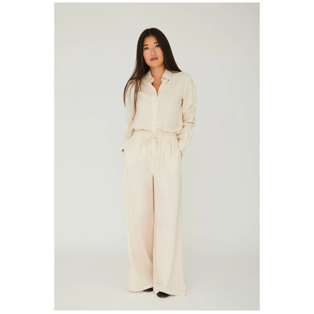 A-view Linen Blend Pants Sand 