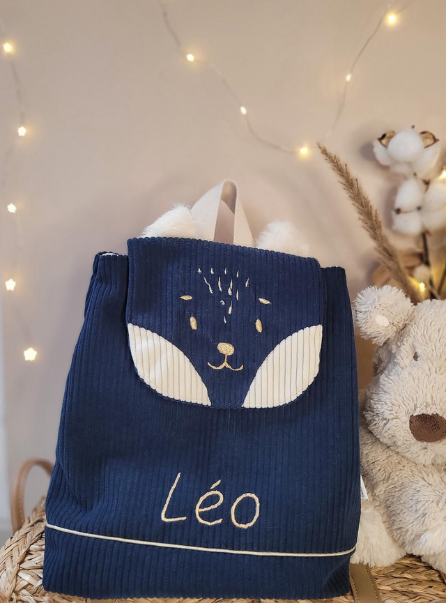 Sac à dos petit renard 🦊 bleu marine 