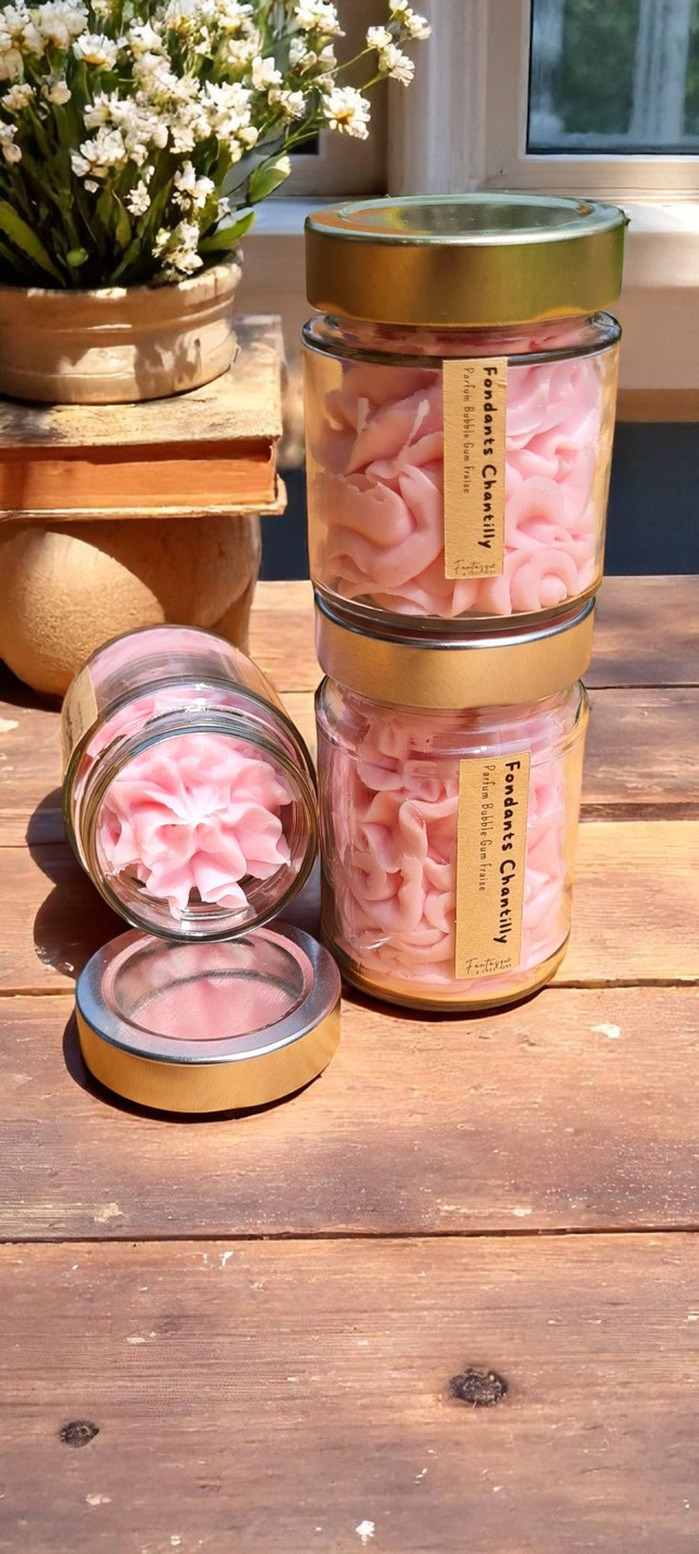 🍬 Fondants chantilly – Parfum Bubble Gum