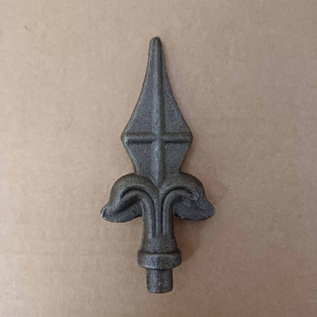 Solid Wrought Iron Railhead Finial 