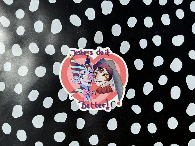 Jesters do it better sticker