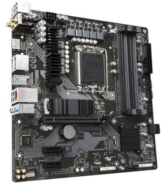 02.2.0068 – Scheda Madre Gigabyte B760M DS3H AX DDR4 – Micro‑ATX business/gaming con WiFi per Intel 12ª/13ª/14ª Gen