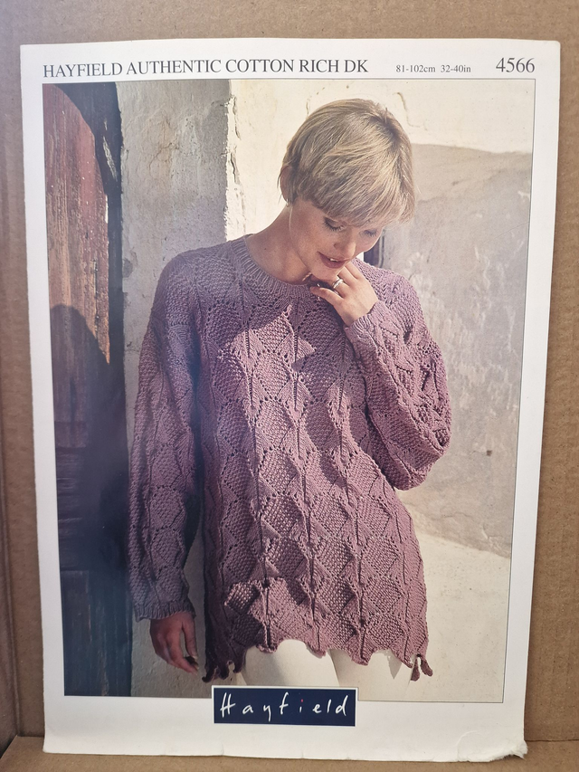 Hayfield Knitting Pattern 4566, 3 different designs