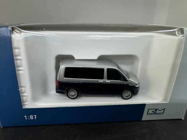 VW T6.1 Bus blau/silber Rietze 1:87