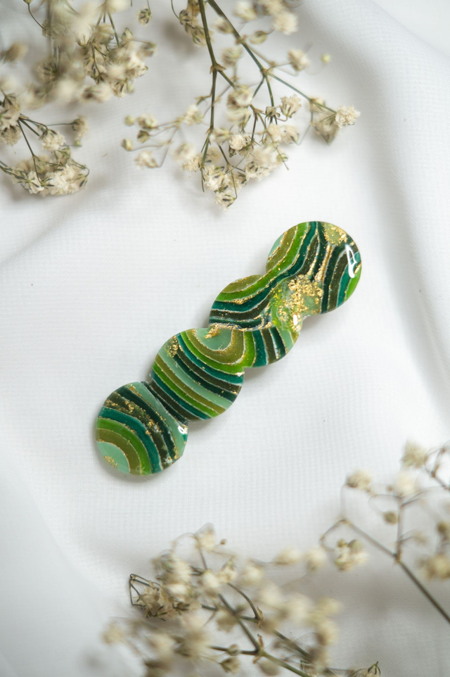 Coloris forêt - Barrette nuage