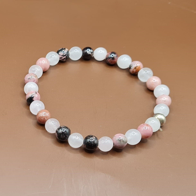 Bracelet Quartz rose – rhodonite